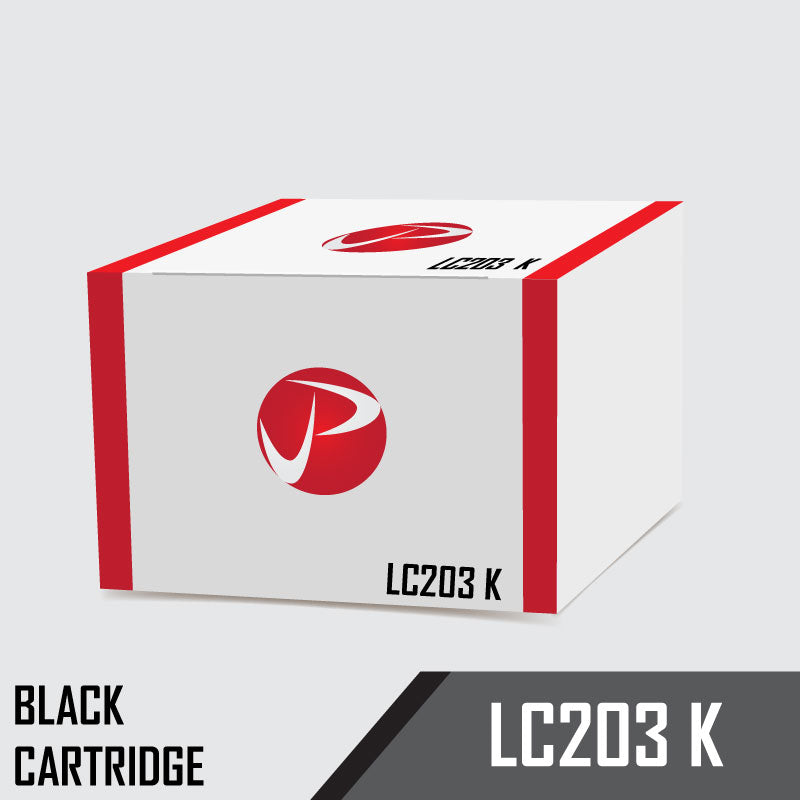 LC203 K Brother Compatible Black Ink Cartridge