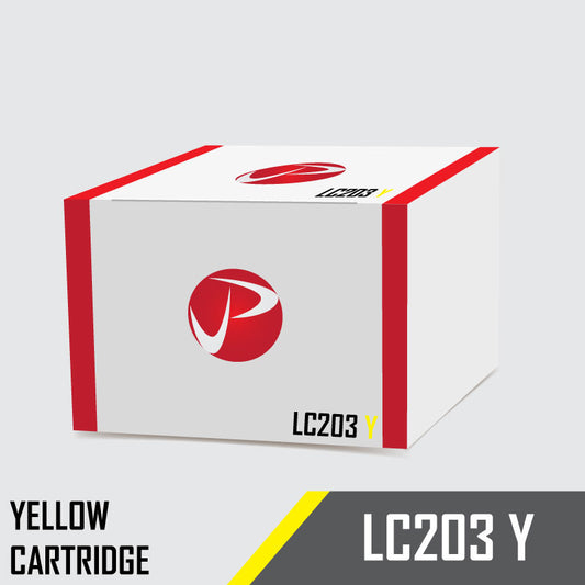 LC203 Y Brother Compatible Yellow Ink Cartridge