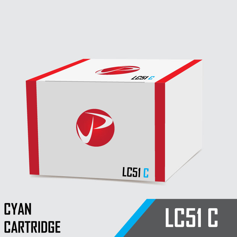 LC51 C Brother Compatible Cyan Ink Cartridge