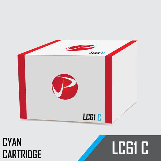 LC61 C Brother Compatible Cyan Ink Cartridge