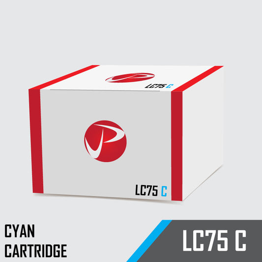 LC75 C Brother Compatible Cyan Ink Cartridge