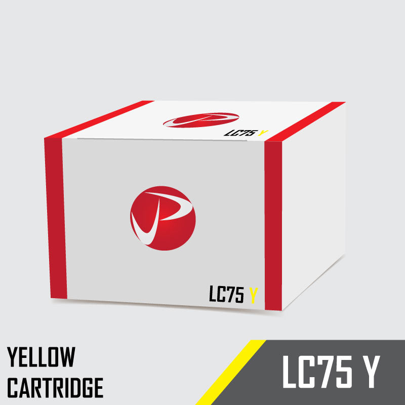 LC75 Y Brother Compatible Yellow Ink Cartridge